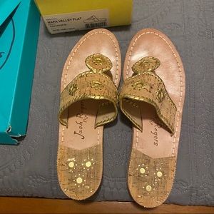 Jack RogersNapa valley flat - crock/gold